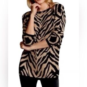 CAbi Danni Animal Print Sweater
